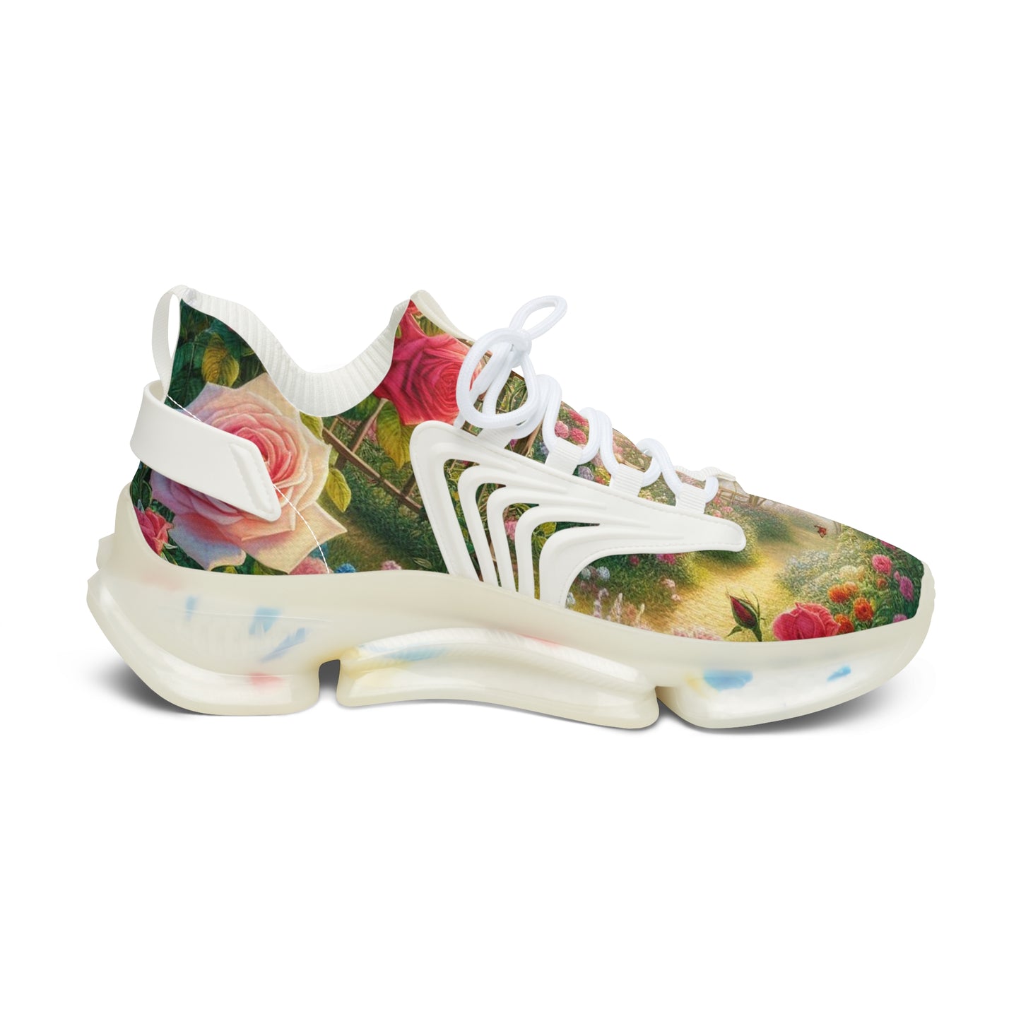 Women's Roses Garden Mesh Sneakers