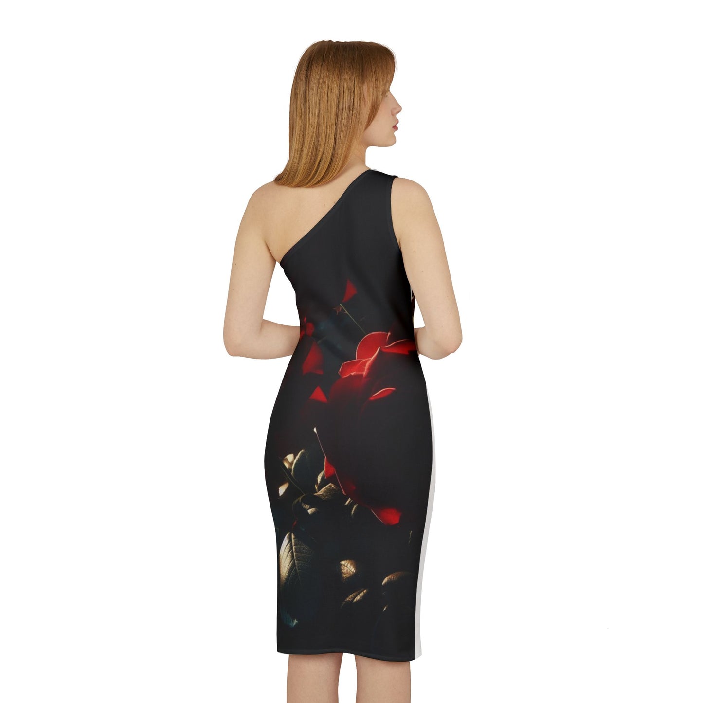 Roses Sunlight #1 Shoulder Dress
