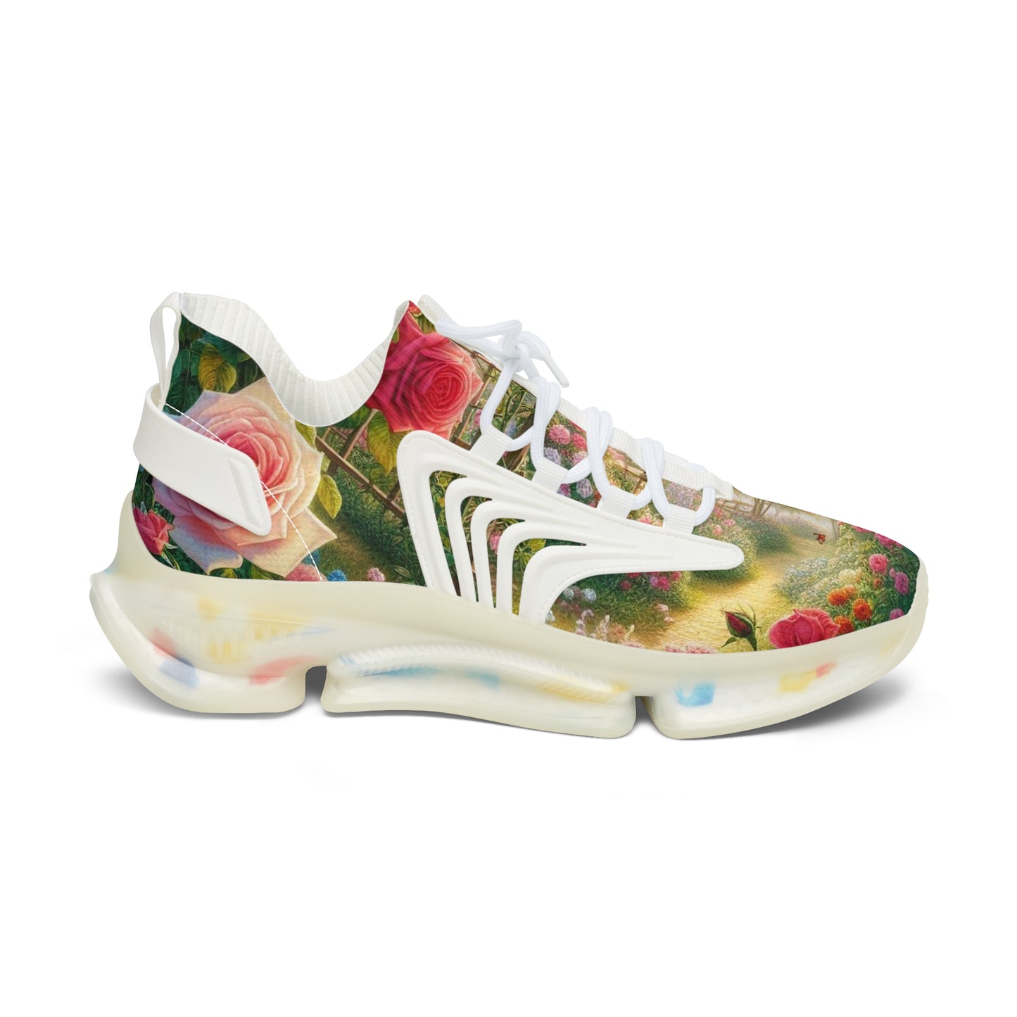 Women's Roses Garden Mesh Sneakers