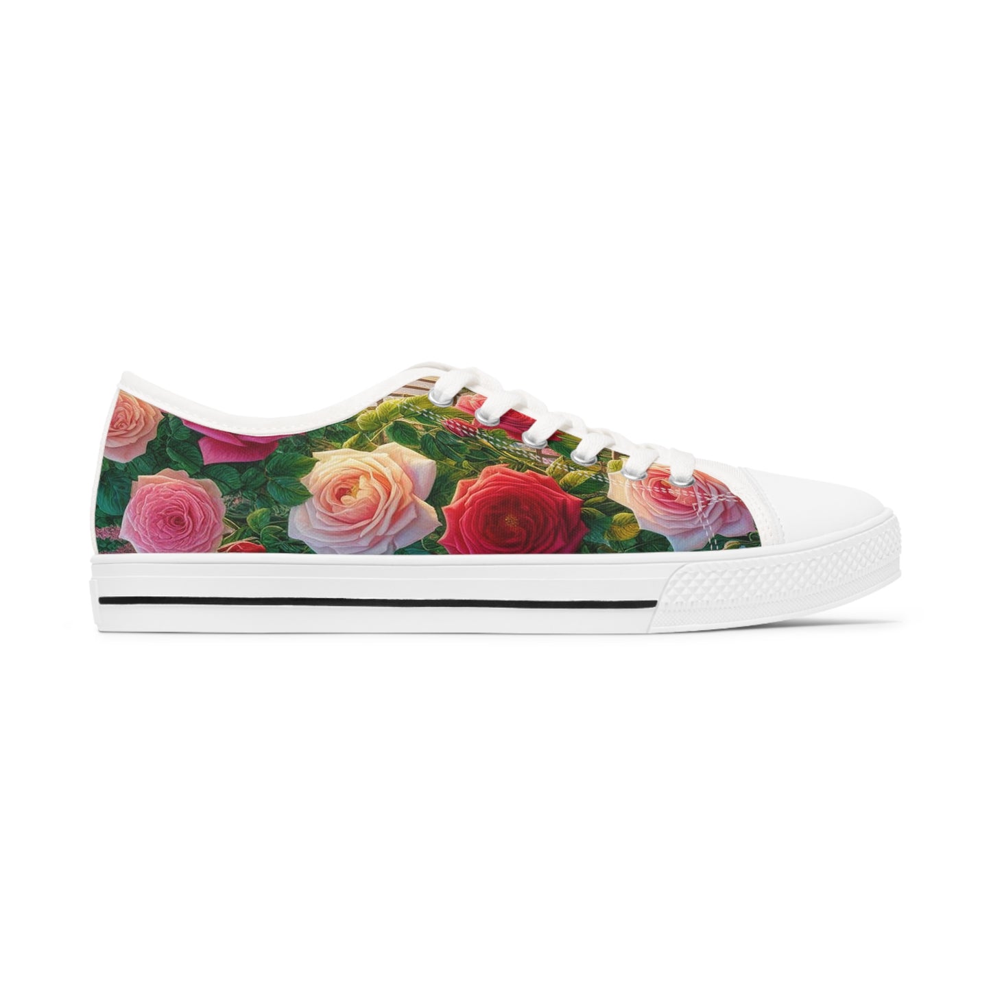 Women's Roses Garden Low Top Sneakers