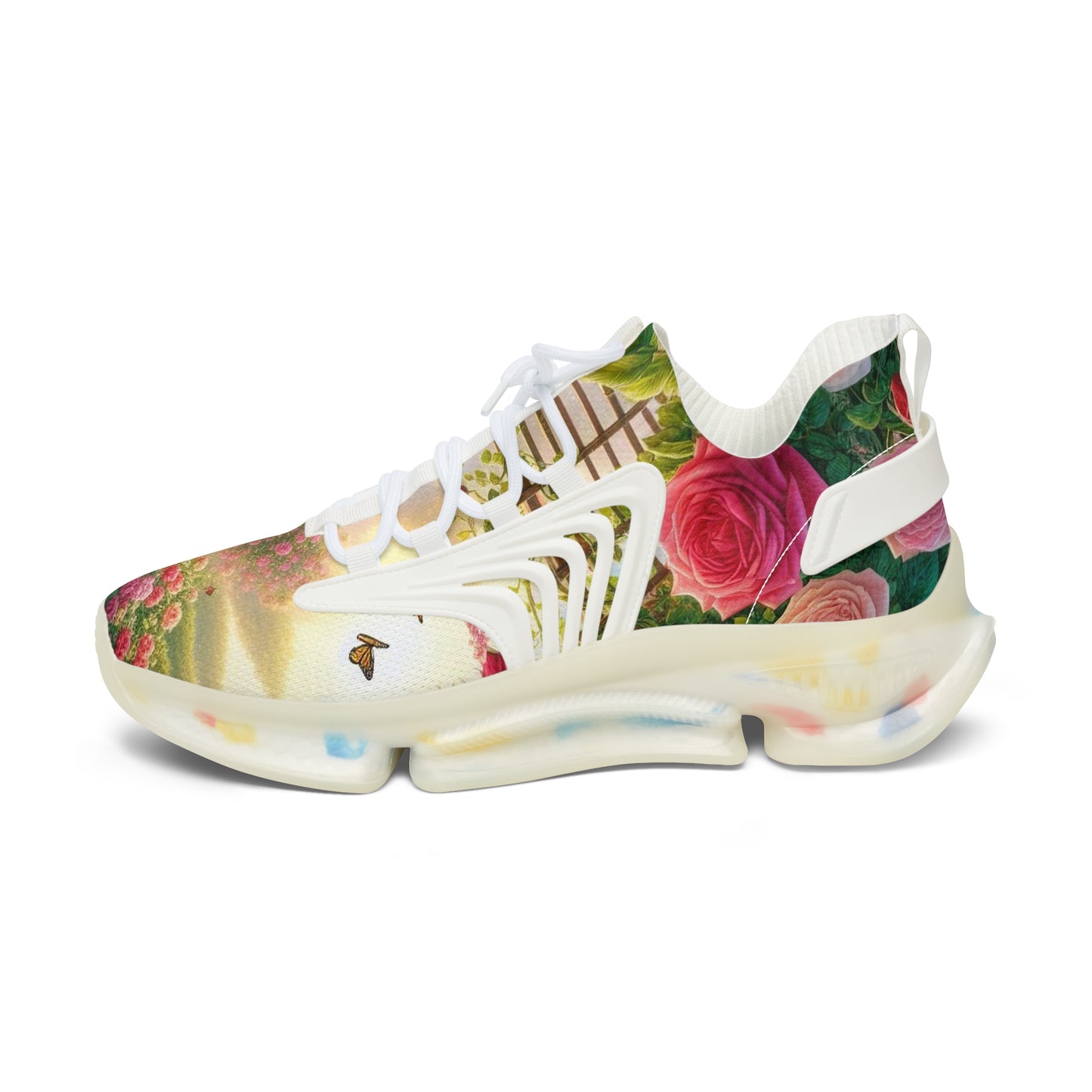 Women's Roses Garden Mesh Sneakers