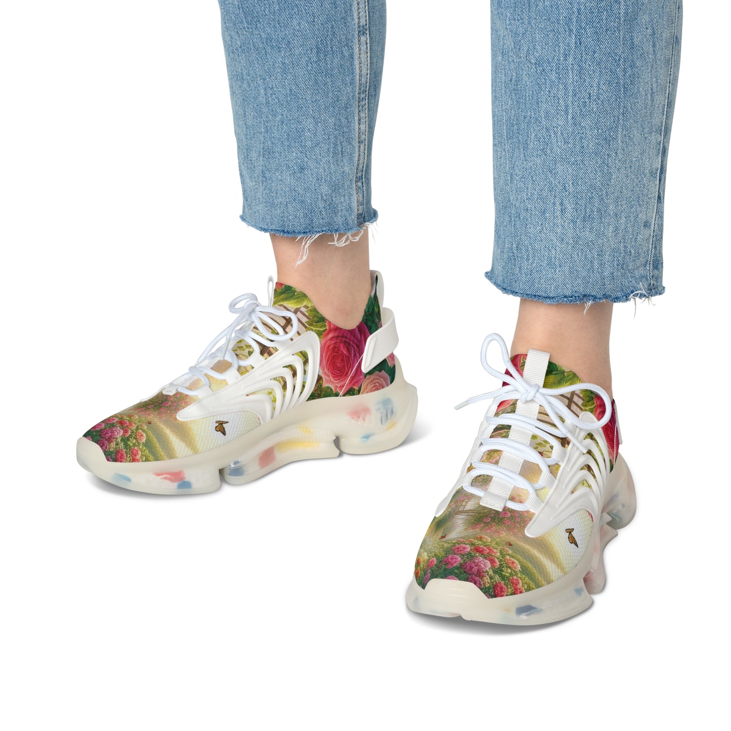 Women's Roses Garden Mesh Sneakers