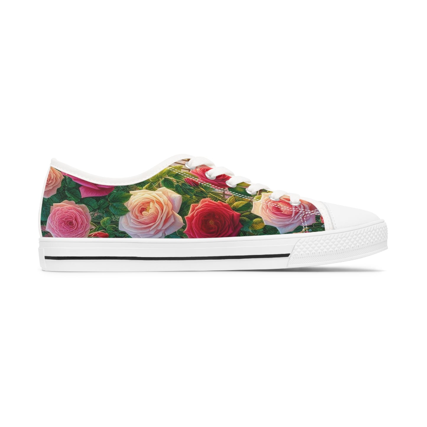 Women's Roses Garden Low Top Sneakers