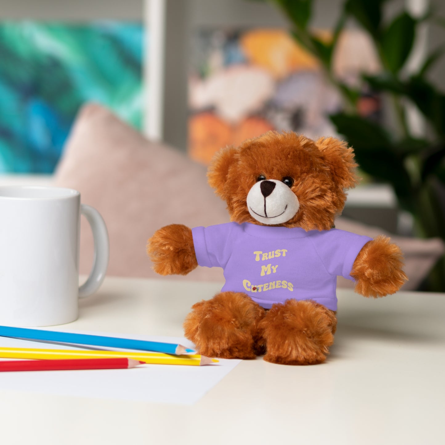 Stuffed Animals with Trust My Cuteness Tee