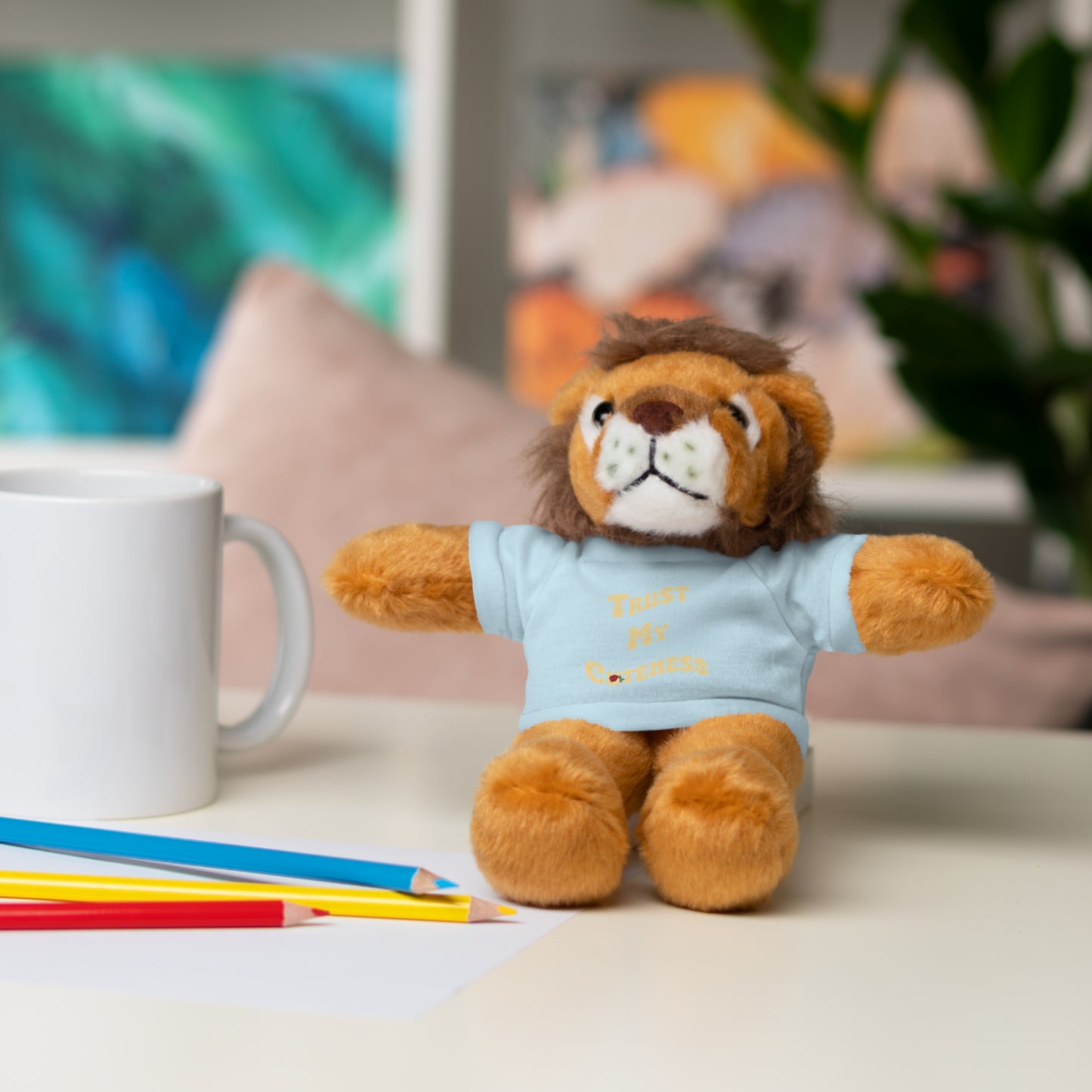Stuffed Animals with Trust My Cuteness Tee