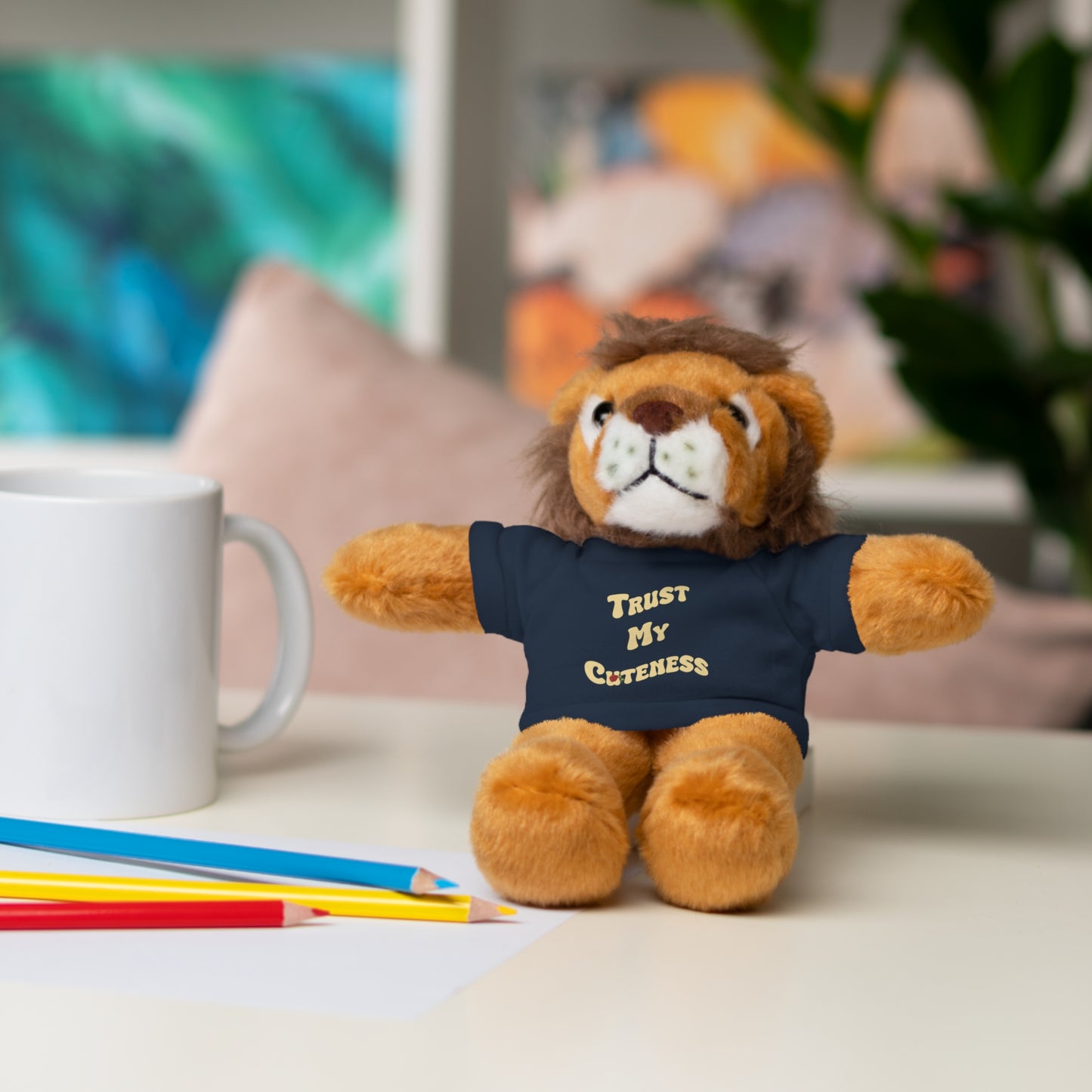 Stuffed Animals with Trust My Cuteness Tee