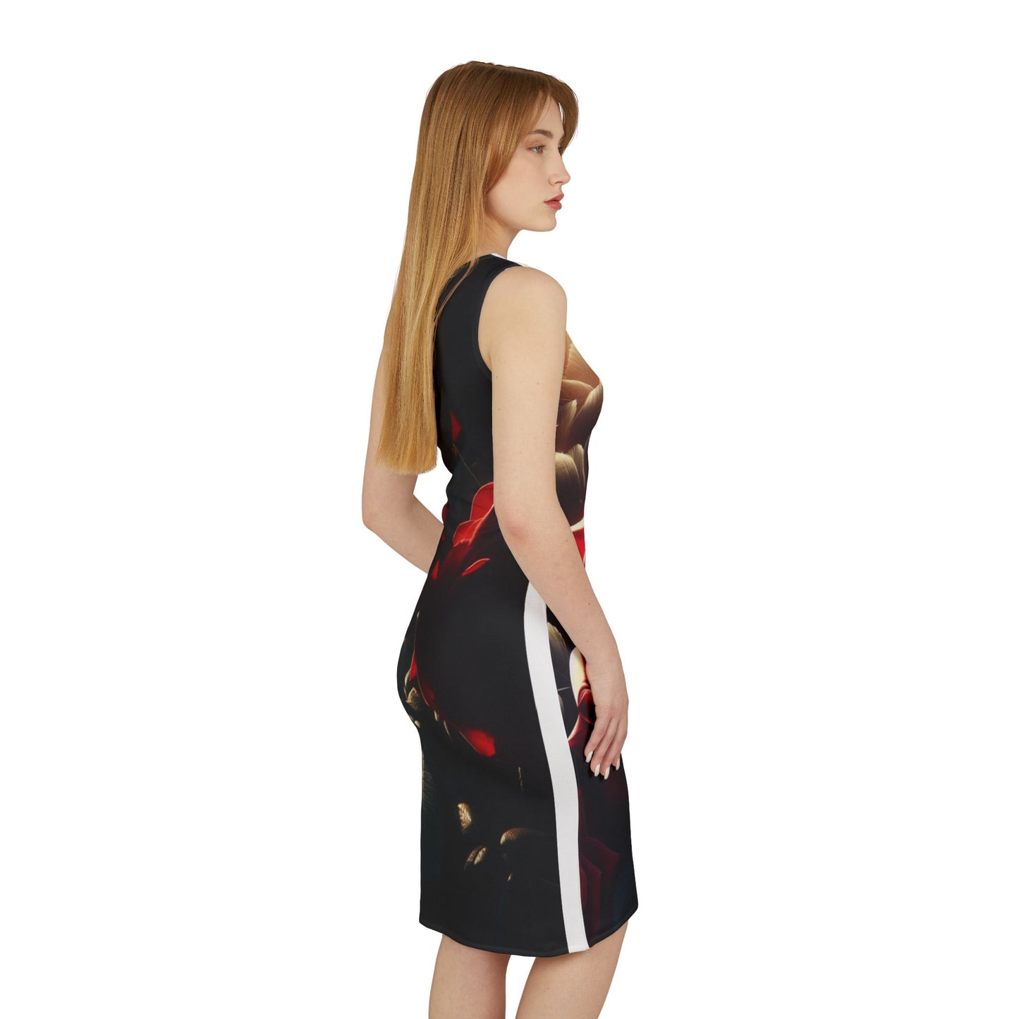 Roses Sunlight #1 Shoulder Dress