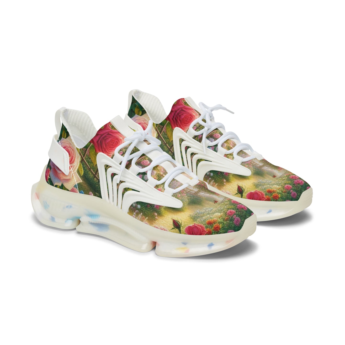 Women's Roses Garden Mesh Sneakers