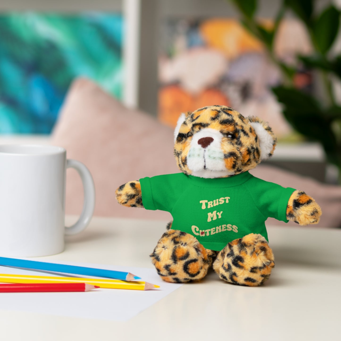 Stuffed Animals with Trust My Cuteness Tee