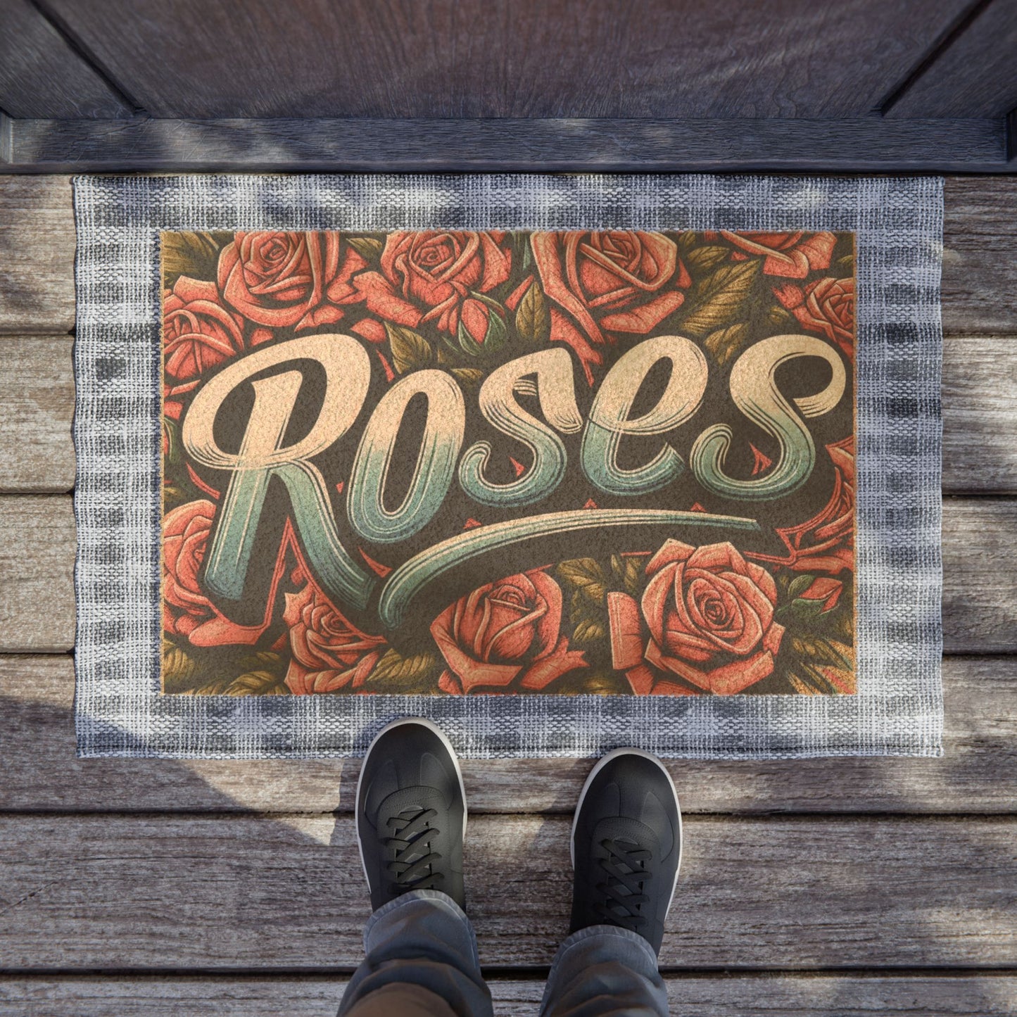 Roses Graffiti #16 Doormat