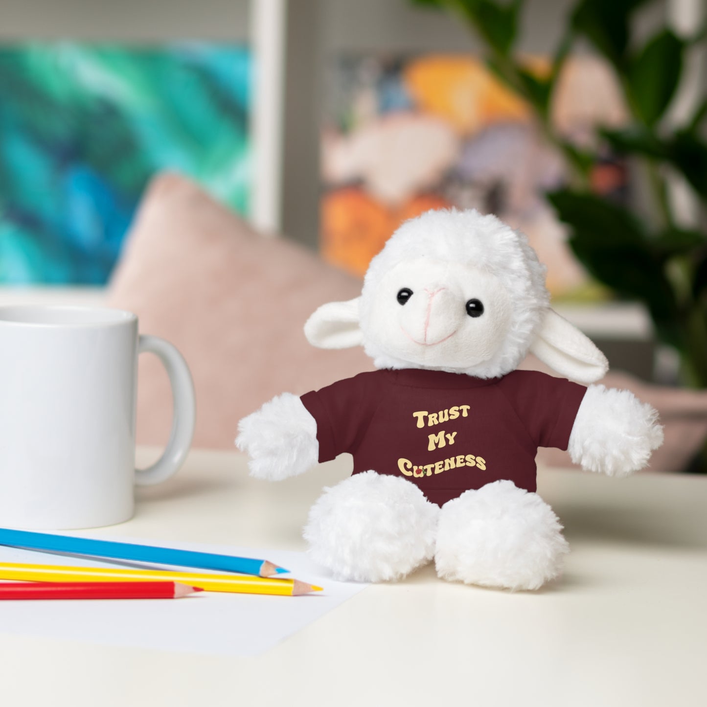 Stuffed Animals with Trust My Cuteness Tee