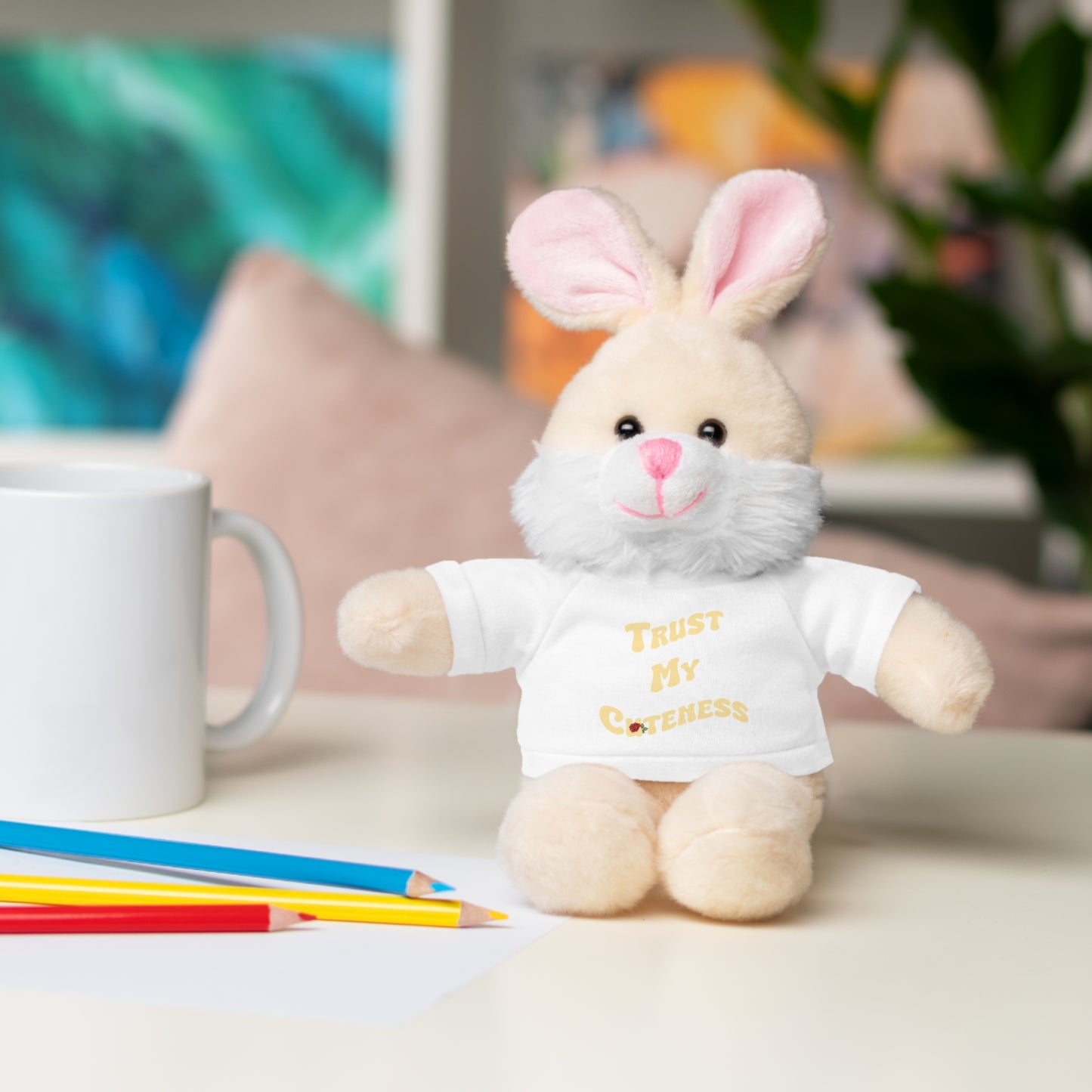 Stuffed Animals with Trust My Cuteness Tee