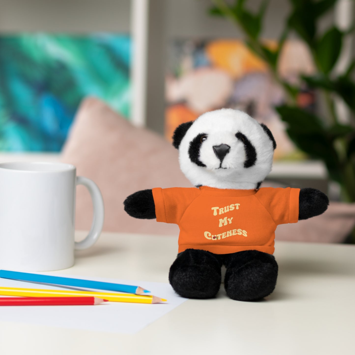 Stuffed Animals with Trust My Cuteness Tee