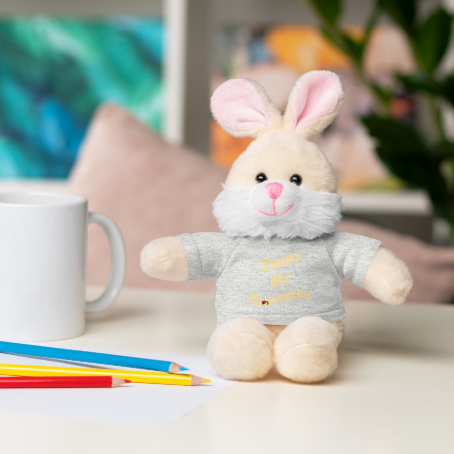 Stuffed Animals with Trust My Cuteness Tee