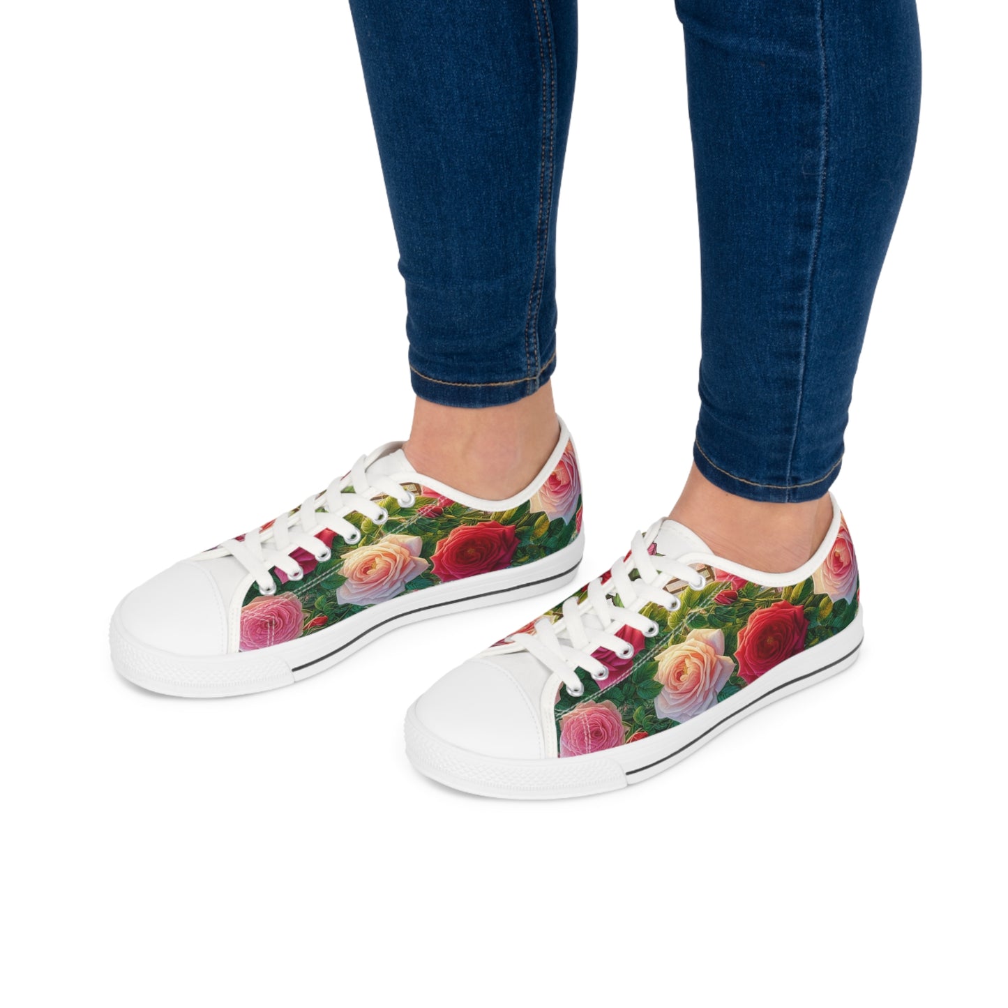 Women's Roses Garden Low Top Sneakers