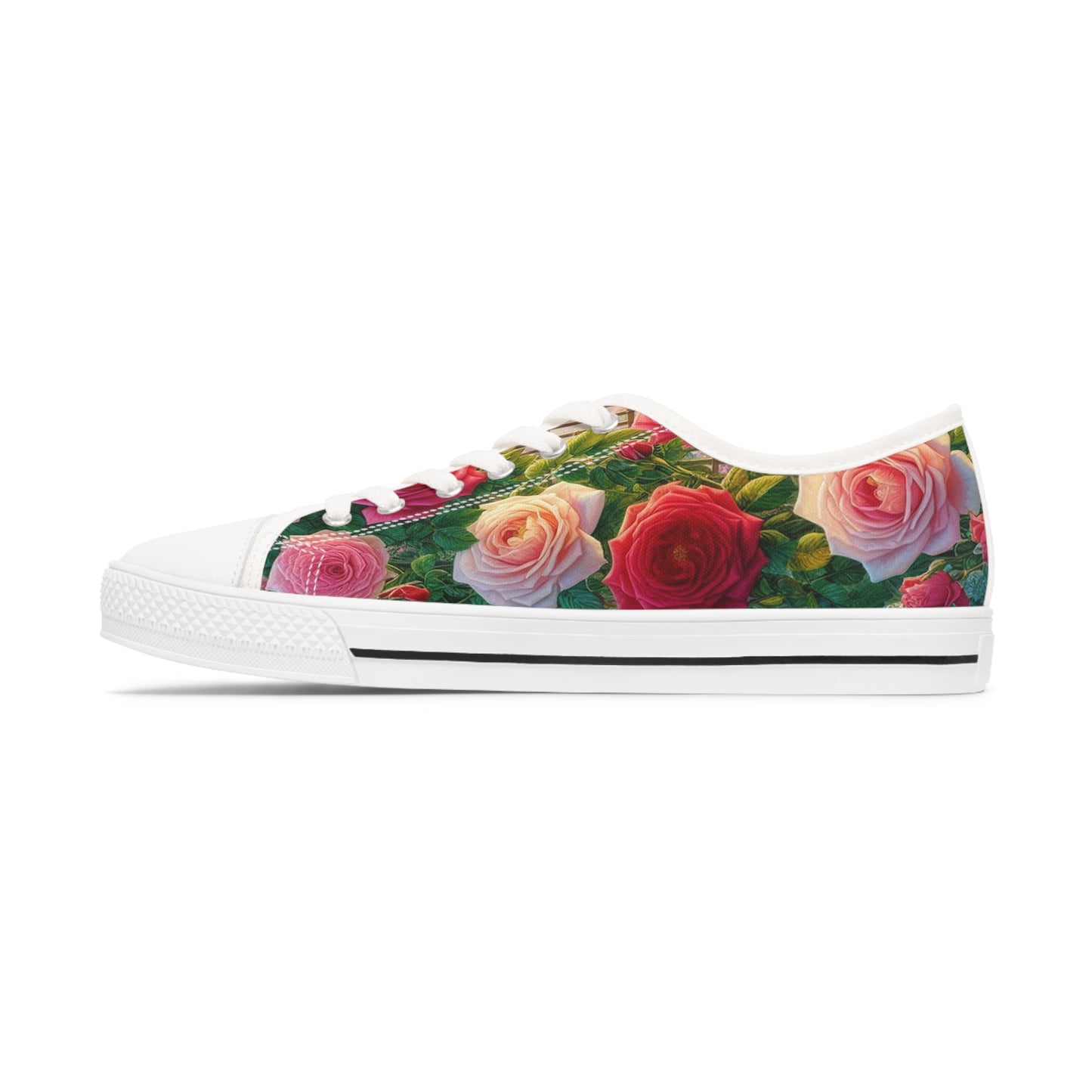 Women's Roses Garden Low Top Sneakers