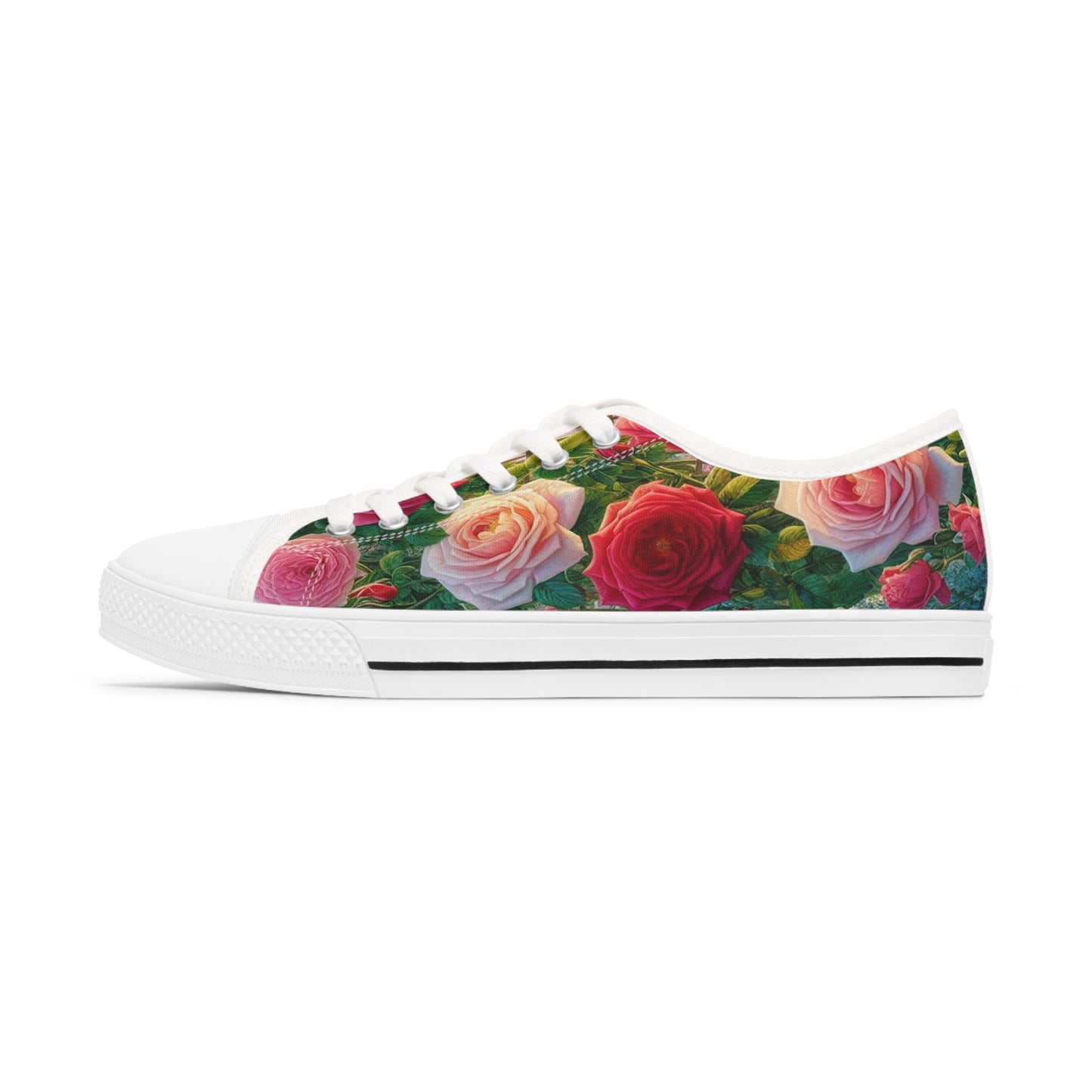 Women's Roses Garden Low Top Sneakers