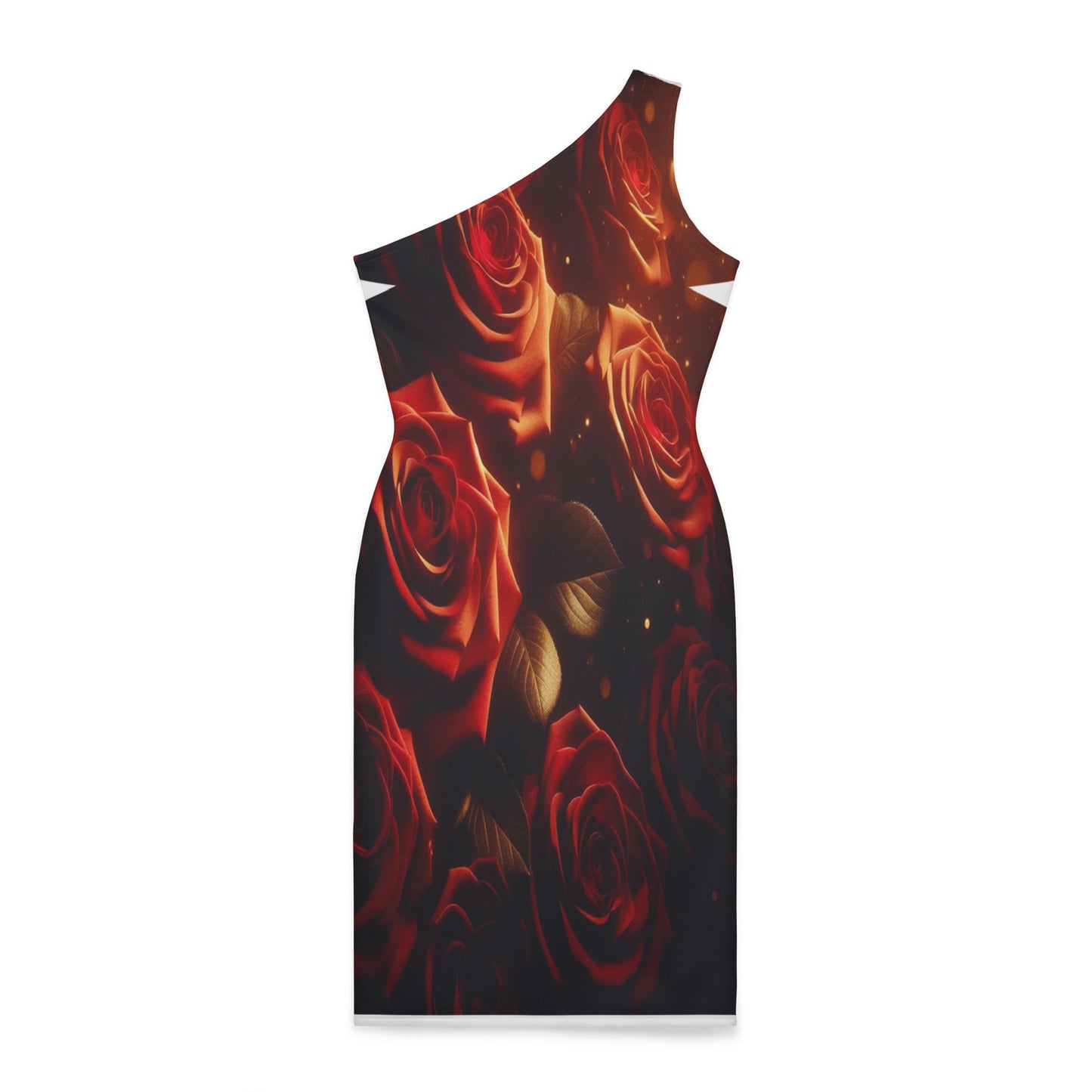 Roses Sunlight #2 Shoulder Dress