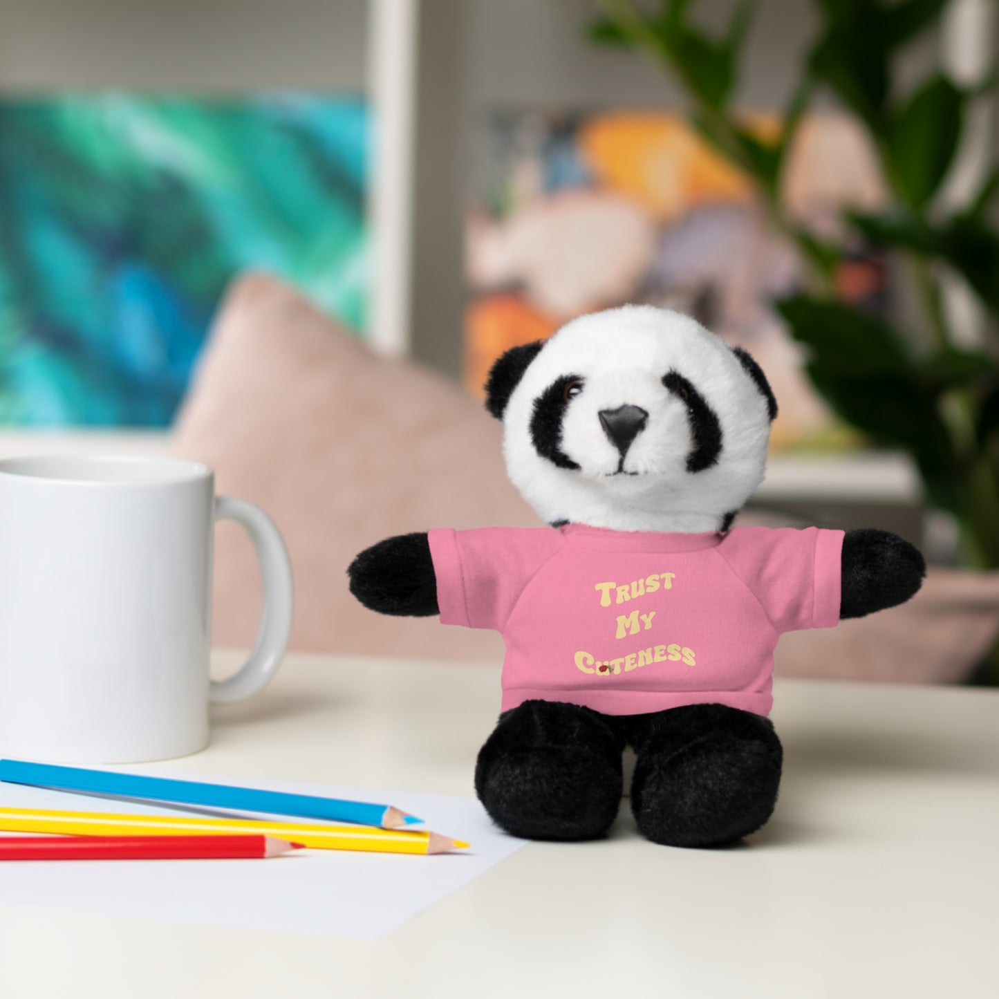 Stuffed Animals with Trust My Cuteness Tee