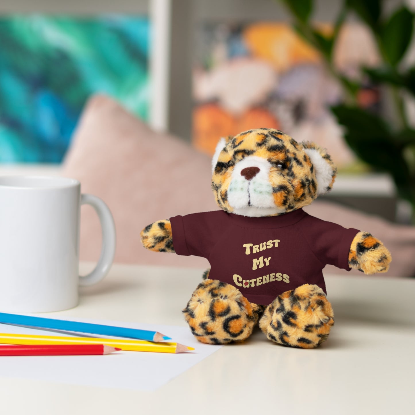 Stuffed Animals with Trust My Cuteness Tee