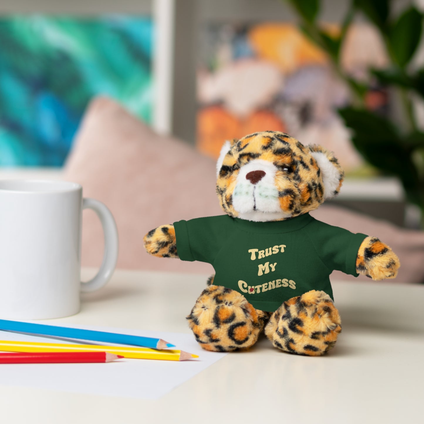 Stuffed Animals with Trust My Cuteness Tee