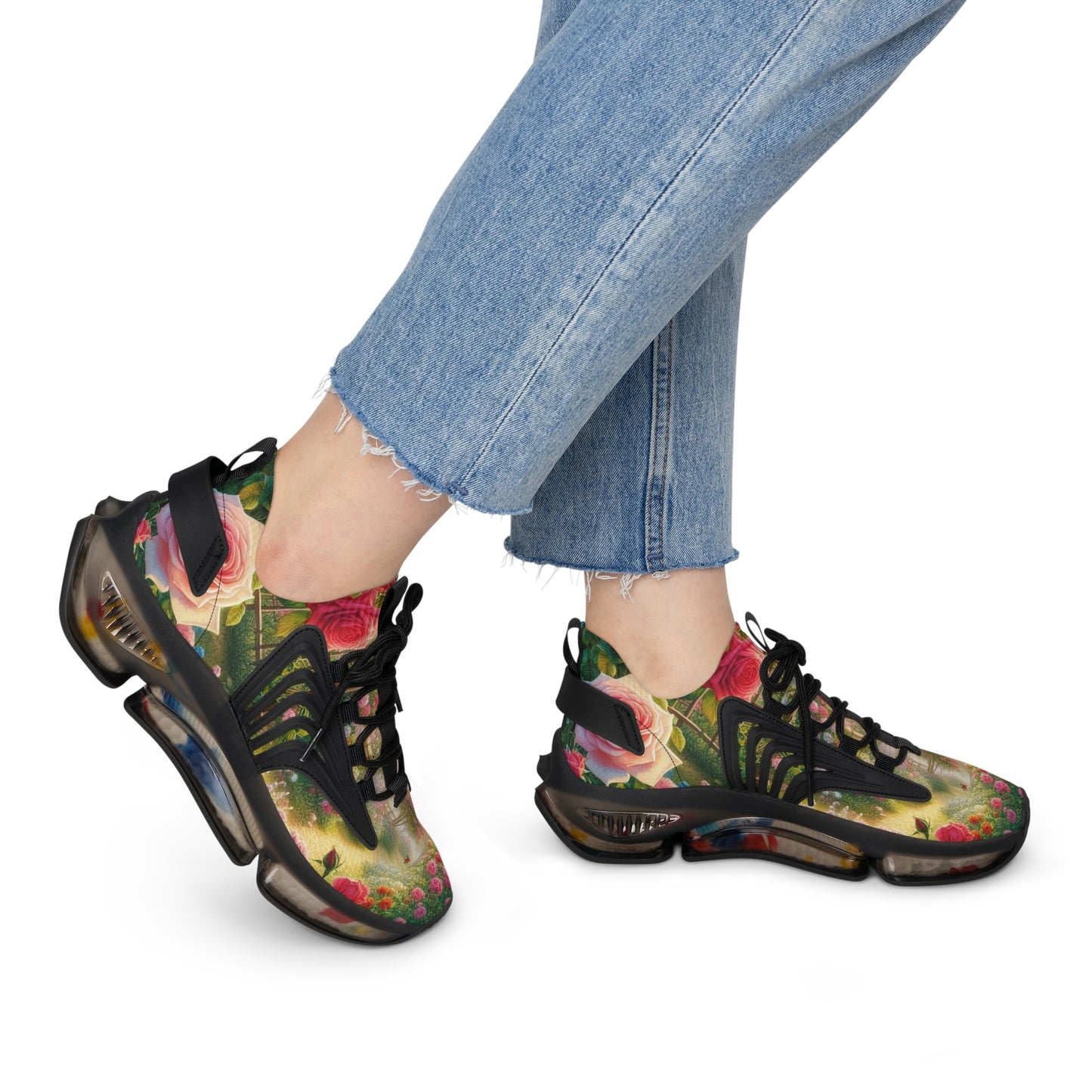 Women's Roses Garden Mesh Sneakers