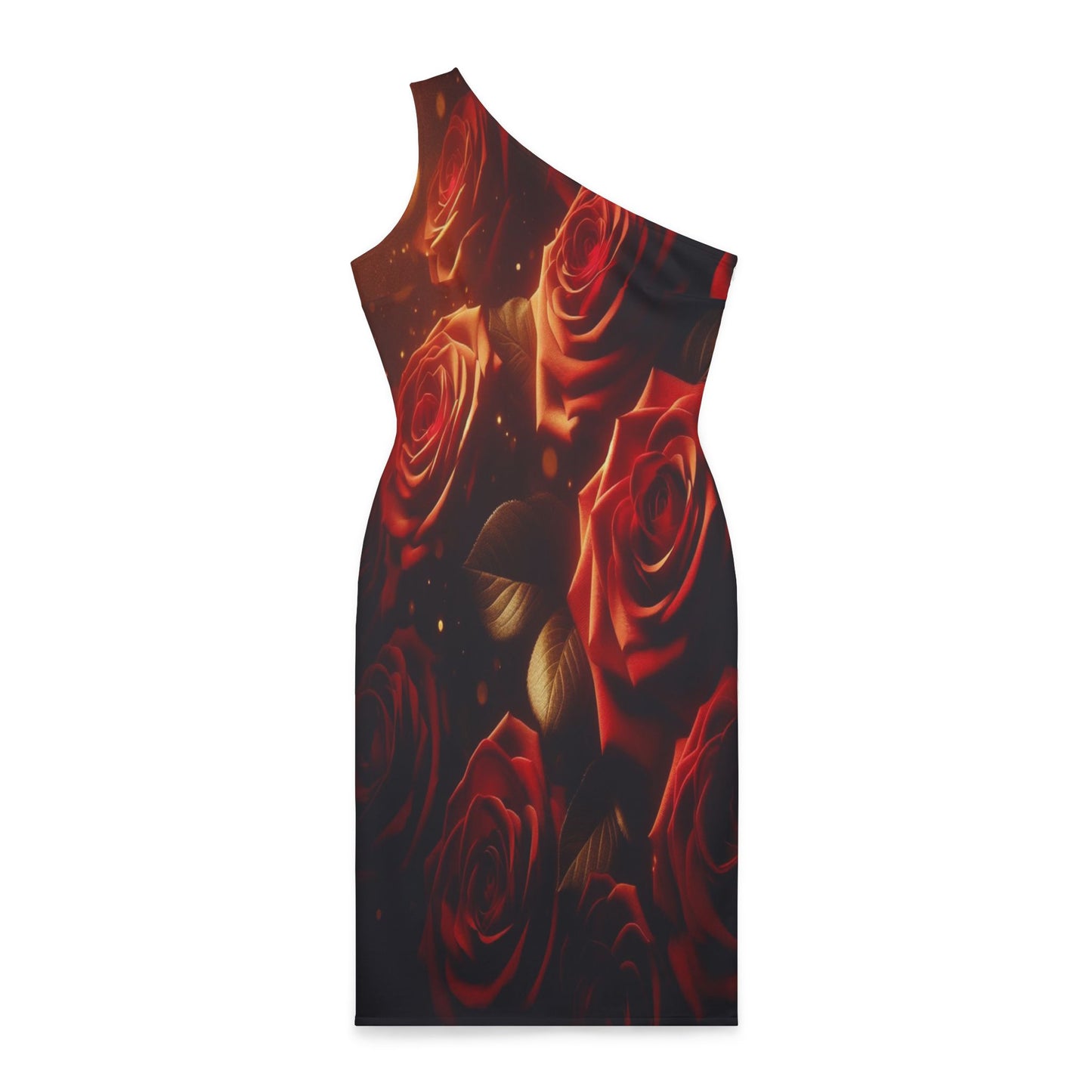 Roses Sunlight #2 Shoulder Dress