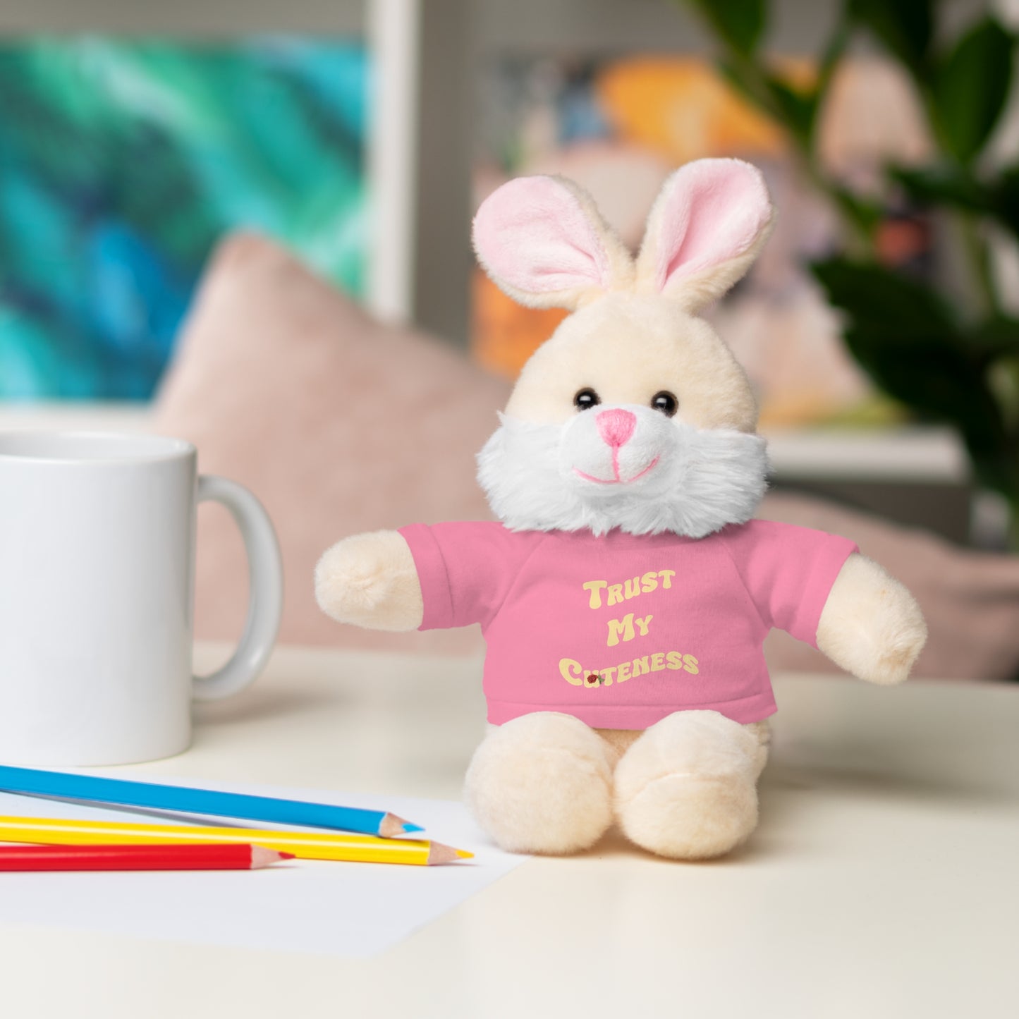 Stuffed Animals with Trust My Cuteness Tee