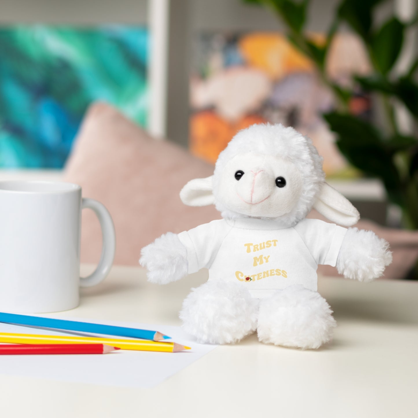 Stuffed Animals with Trust My Cuteness Tee
