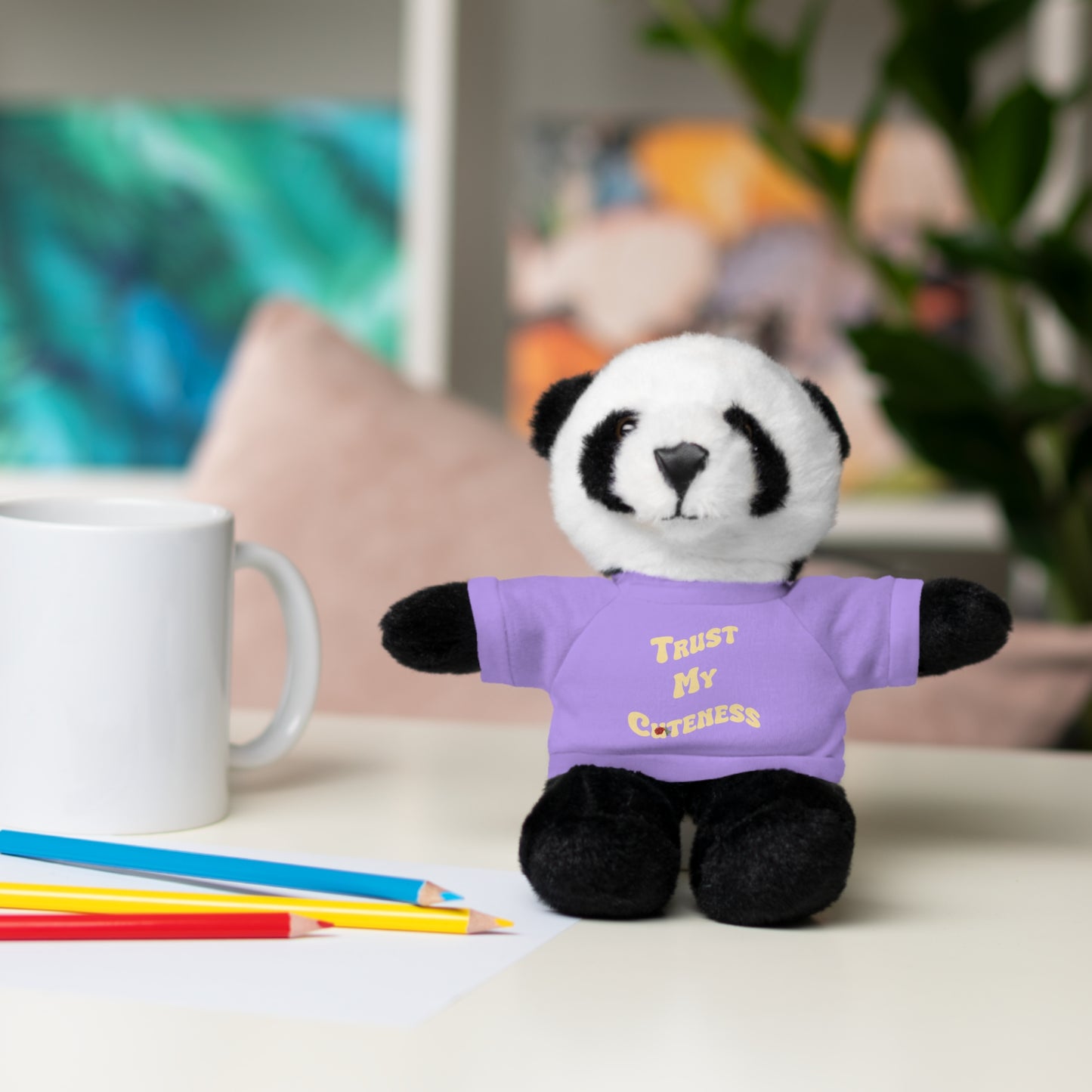 Stuffed Animals with Trust My Cuteness Tee