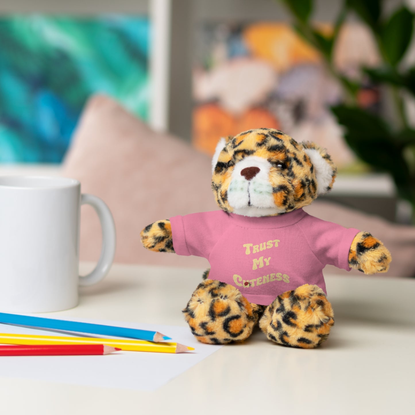 Stuffed Animals with Trust My Cuteness Tee