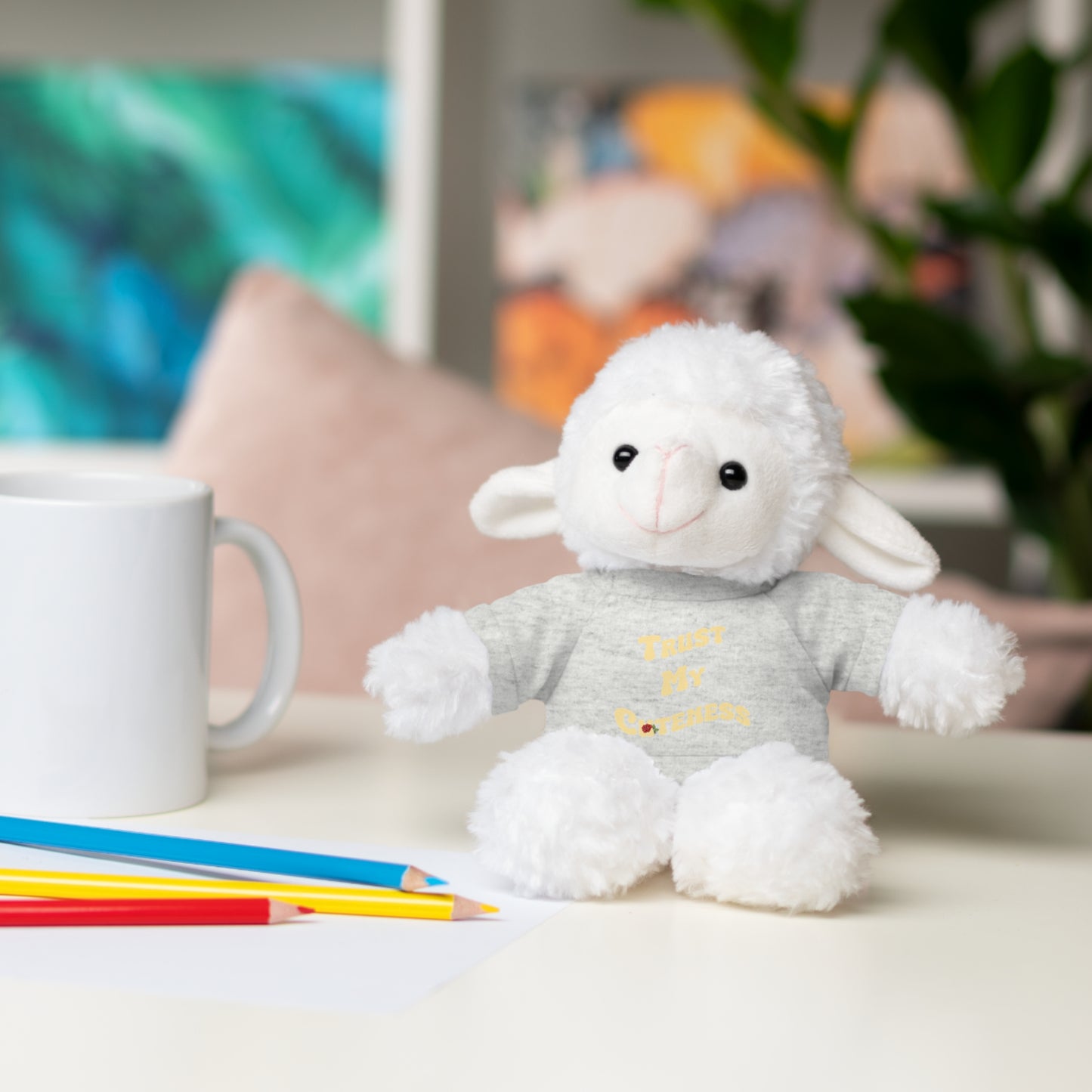 Stuffed Animals with Trust My Cuteness Tee