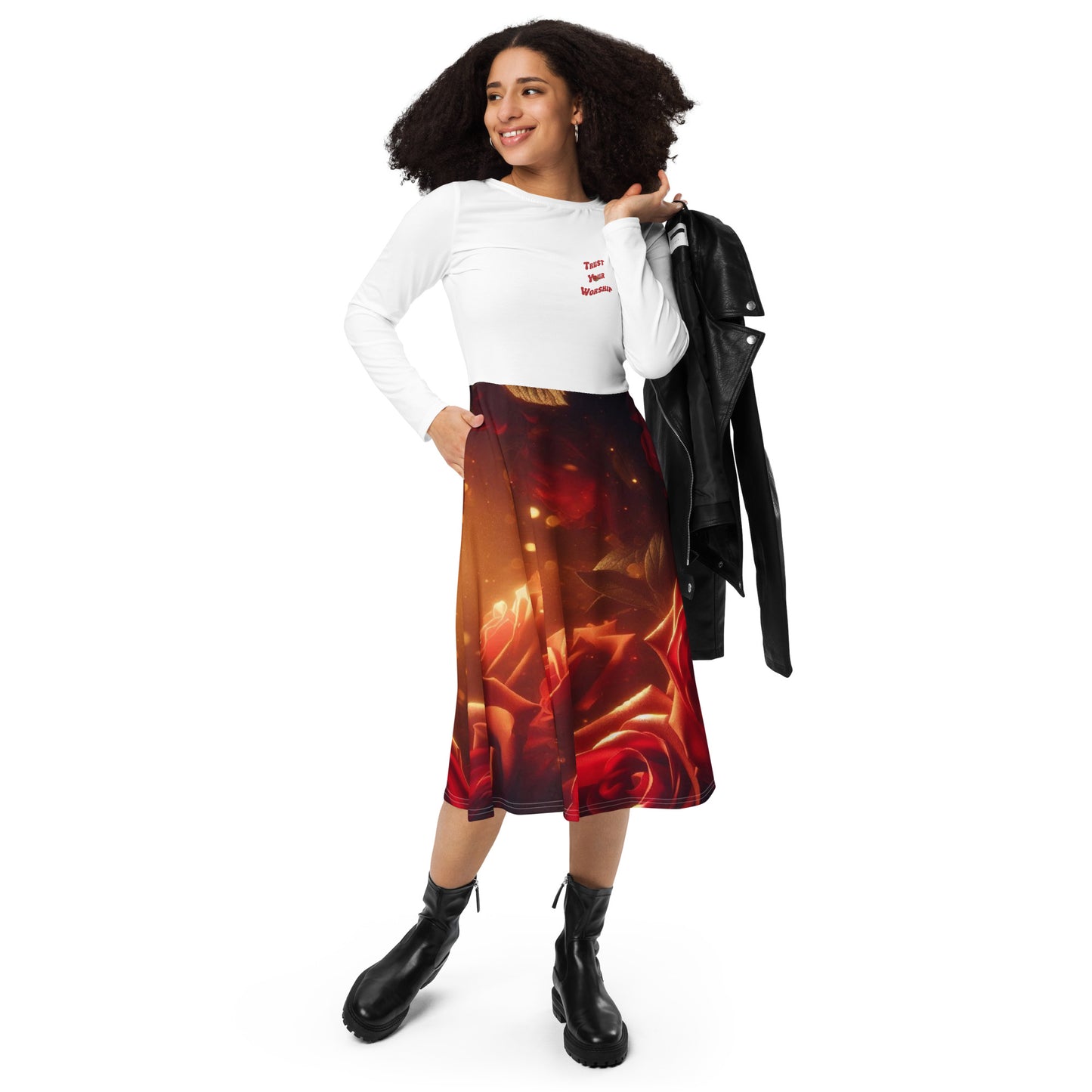 Roses Dark Sunlight Worship Dress