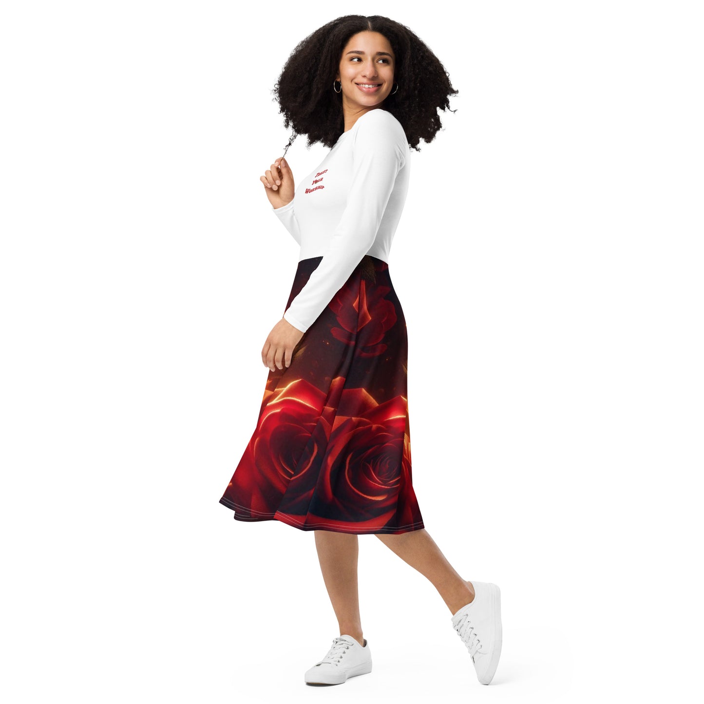 Roses Dark Sunlight Worship Dress