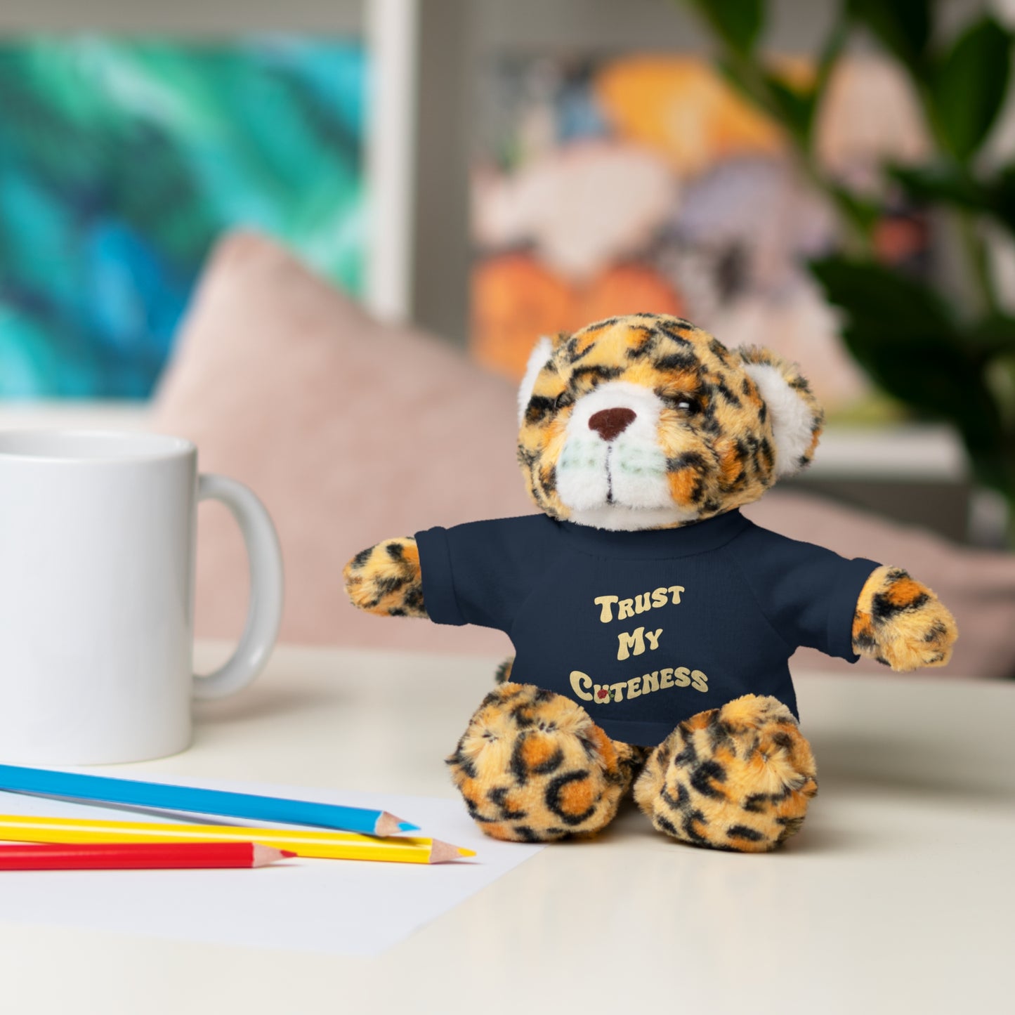 Stuffed Animals with Trust My Cuteness Tee
