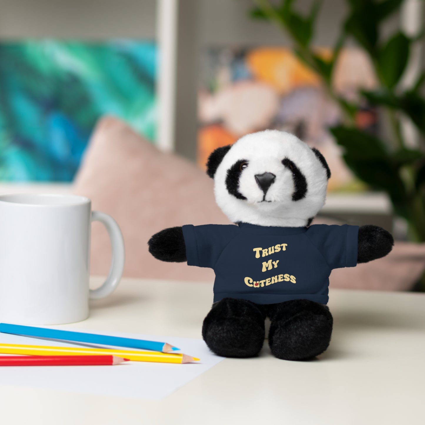 Stuffed Animals with Trust My Cuteness Tee