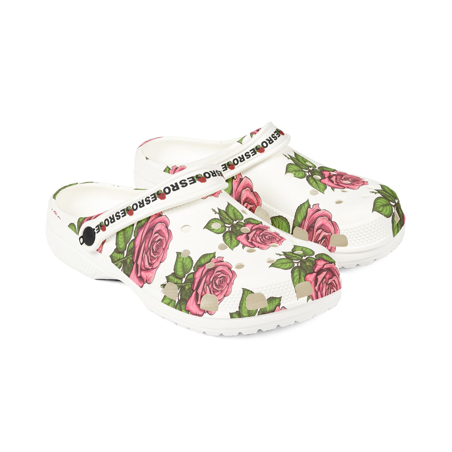 Pink Roses Clogs