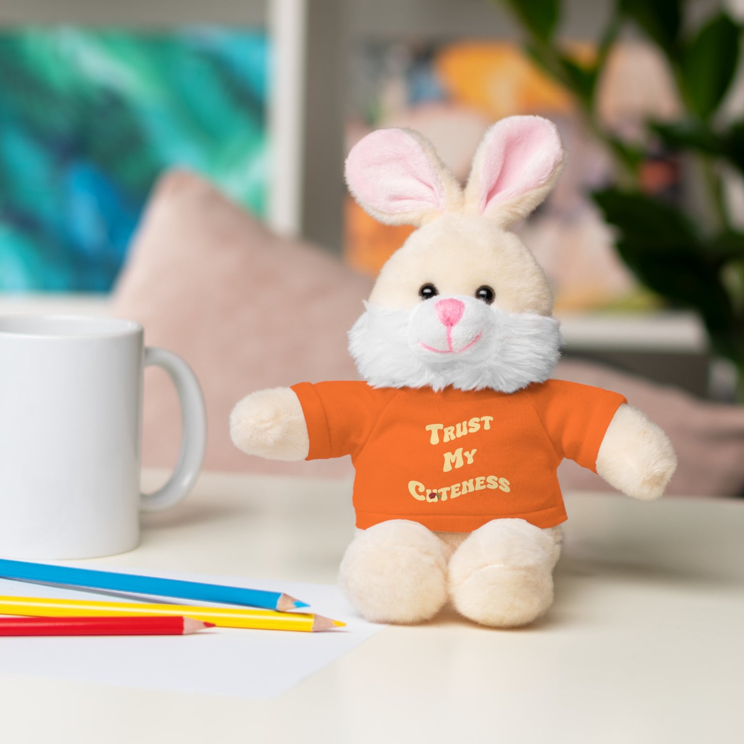Stuffed Animals with Trust My Cuteness Tee