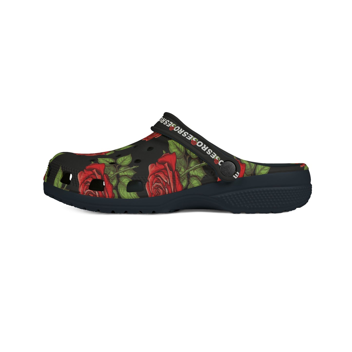 Black Roses Clogs