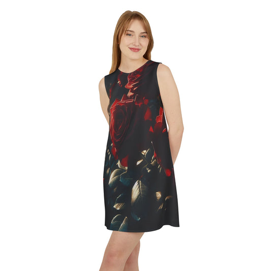Roses Sleeveless Dress