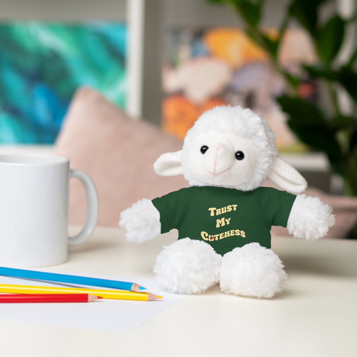 Stuffed Animals with Trust My Cuteness Tee