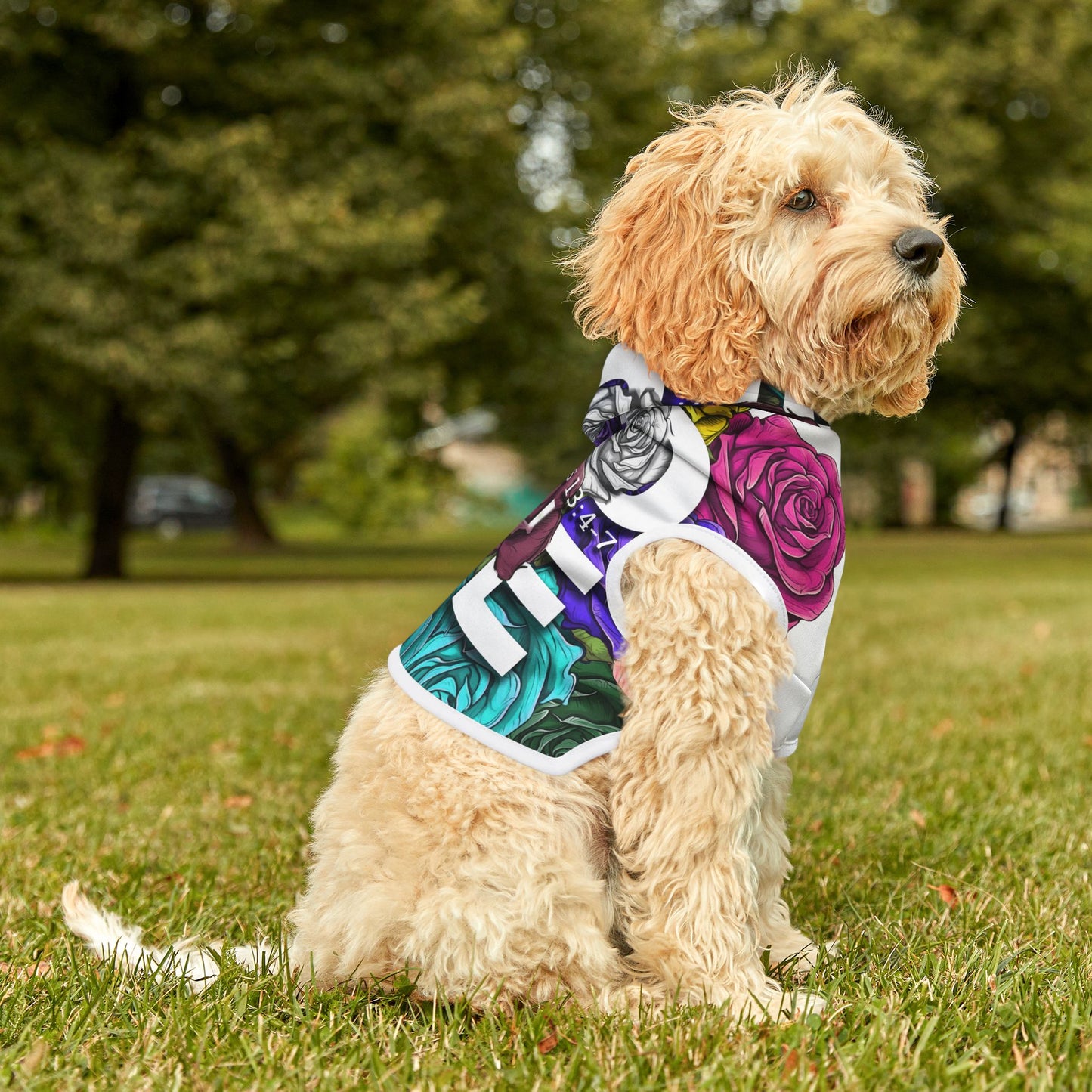 Roses Love Frame Pet Hoodie
