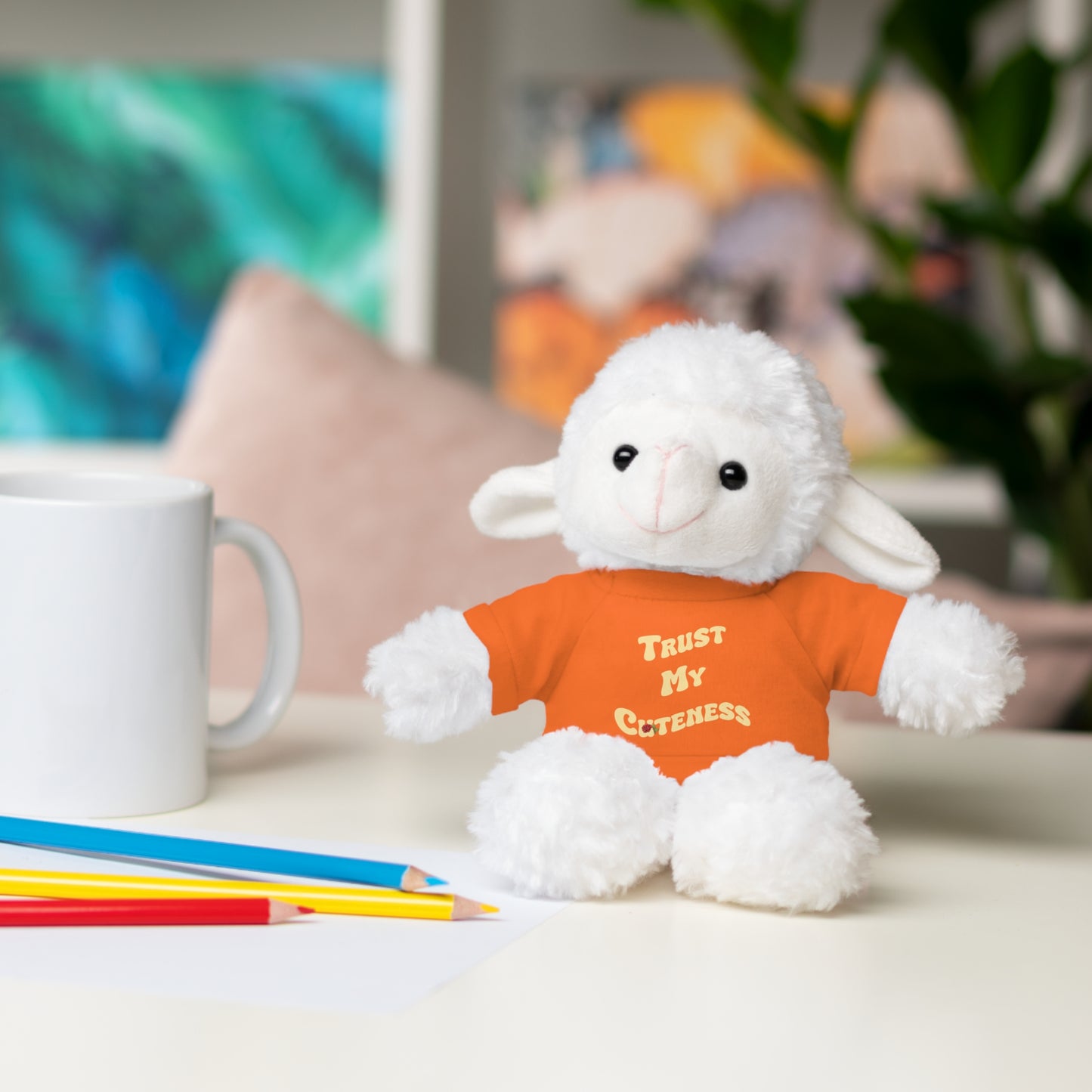 Stuffed Animals with Trust My Cuteness Tee
