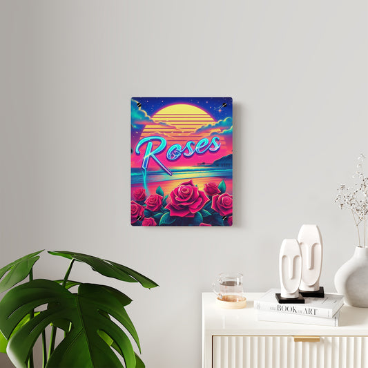 Sunset Roses Acrylic Wall Art Panel