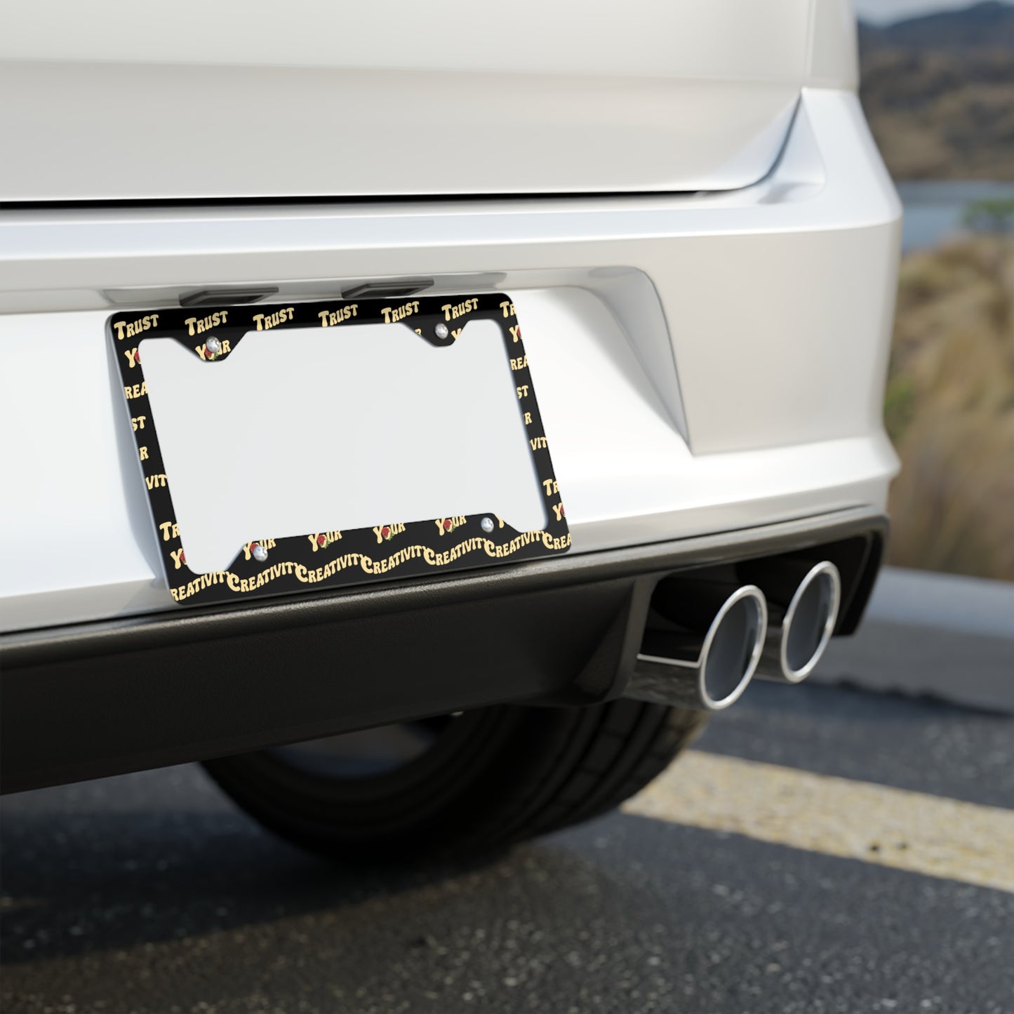 Trust Your Creativity License Plate Frame