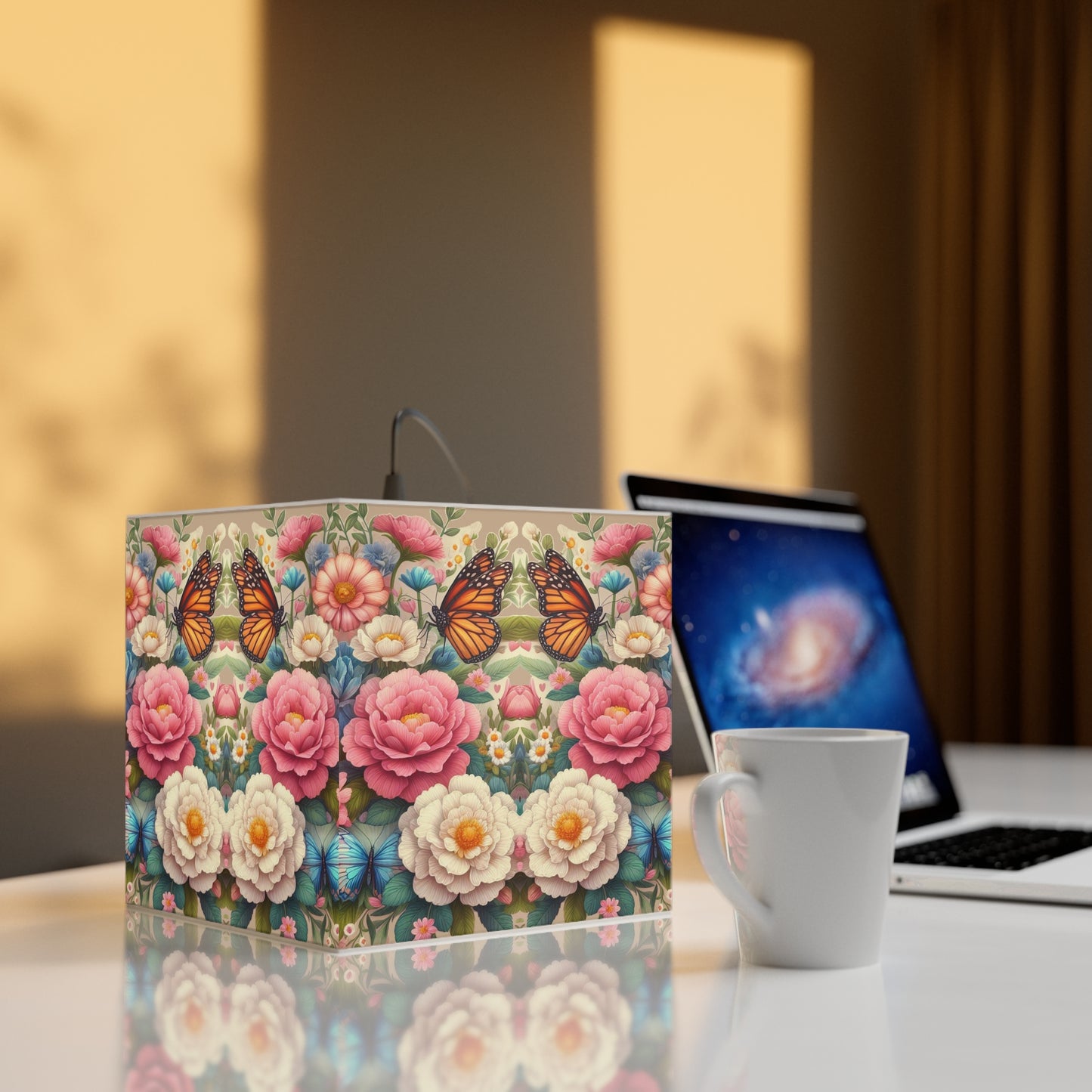 Roses Spring #1 Light Cube Lamp