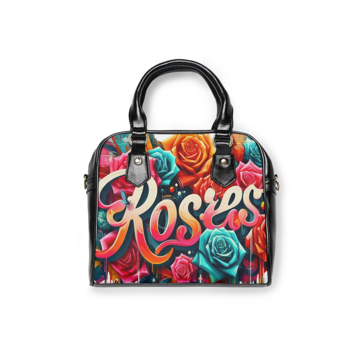 Roses Graffiti #3 Shoulder Handbag