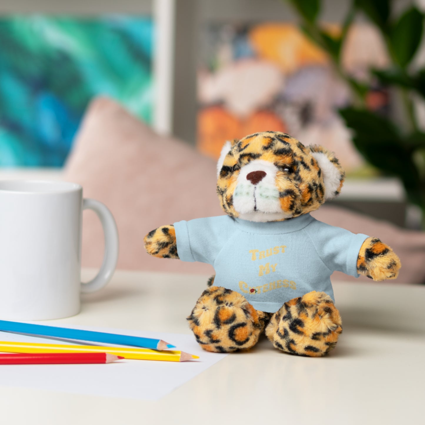 Stuffed Animals with Trust My Cuteness Tee