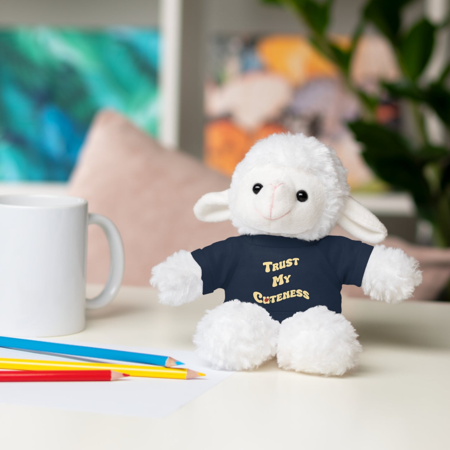 Stuffed Animals with Trust My Cuteness Tee
