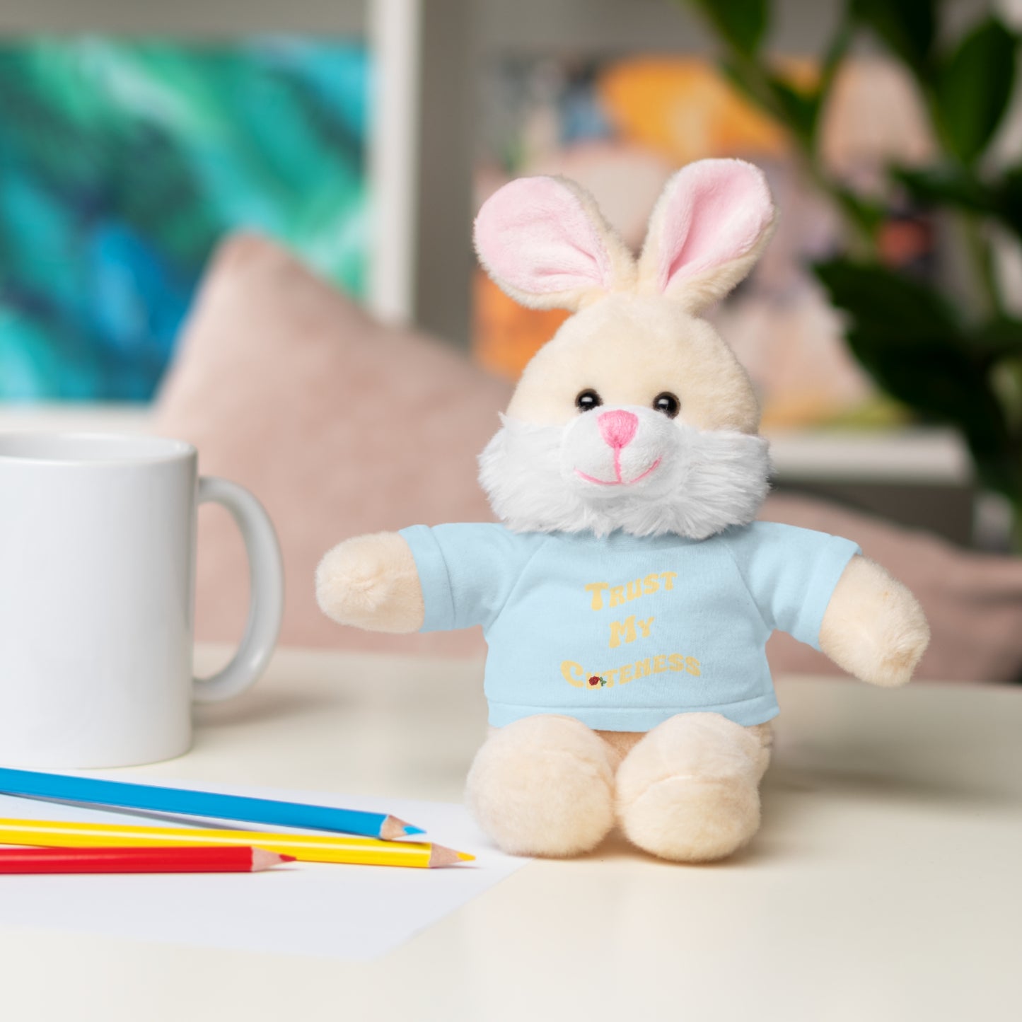Stuffed Animals with Trust My Cuteness Tee